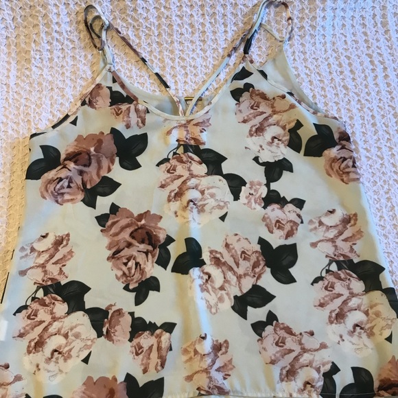 Point Zero Womens large strappy floral tank top - Picture 2 of 10